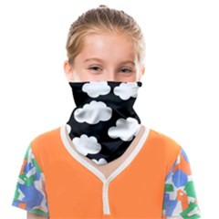 Bw Clouds Face Covering Bandana (kids) by ConteMonfrey