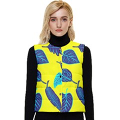 Sheets Pattern Picture Detail Women s Button Up Puffer Vest by Simbadda