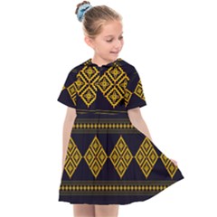 Abstract Antique Architecture Art Artistic Artwork Kids  Sailor Dress by Simbadda
