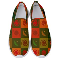 Space Pattern Multicolour Men s Slip On Sneakers by Simbadda