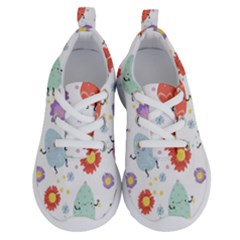 Easter Seamless Pattern With Cute Eggs Flowers Running Shoes by Simbadda