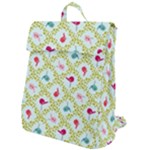Birds Pattern Background Flap Top Backpack