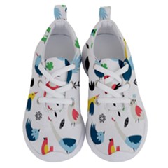 Vector Set Isolates With Cute Bird Scandinavian Style Running Shoes by Simbadda