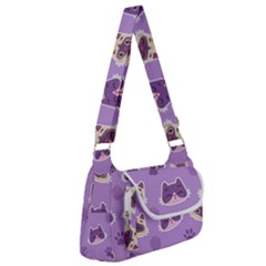 Cute-colorful-cat-kitten-with-paw-yarn-ball-seamless-pattern Multipack Bag by Simbadda