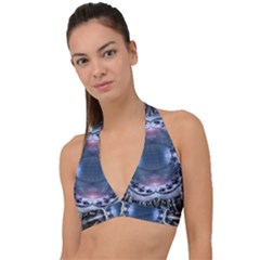 We Are The Future Halter Plunge Bikini Top by dflcprintsclothing