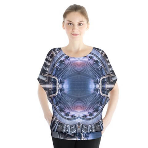 We Are The Future Batwing Chiffon Blouse by dflcprintsclothing