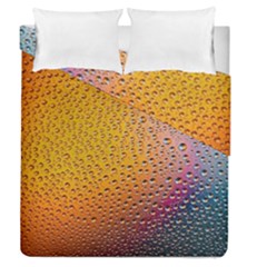 Rain Drop Abstract Design Duvet Cover Double Side (queen Size) by Excel