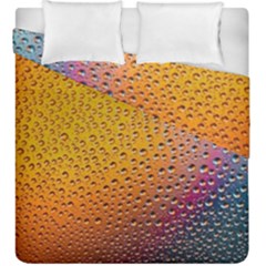 Rain Drop Abstract Design Duvet Cover Double Side (king Size) by Excel