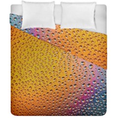 Rain Drop Abstract Design Duvet Cover Double Side (california King Size) by Excel