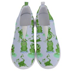 Cute-green-frogs-seamless-pattern No Lace Lightweight Shoes by Simbadda