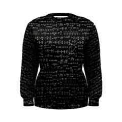 Math-equations-formulas-pattern Women s Sweatshirt by Simbadda