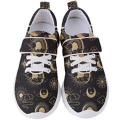 Asian-seamless-pattern-with-clouds-moon-sun-stars-vector-collection-oriental-chinese-japanese-korean Women s Velcro Strap Shoes by Simbadda