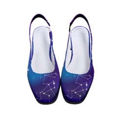 Realistic-night-sky-poster-with-constellations Women s Classic Slingback Heels by Simbadda