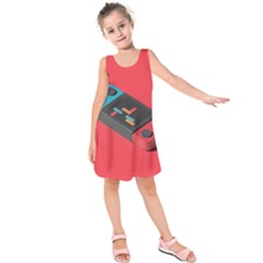 Gaming Console Video Kids  Sleeveless Dress by Grandong