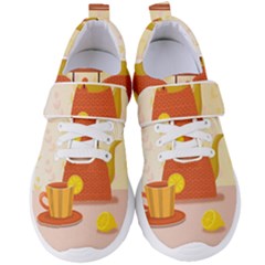 Tea Pot Cup Drawing Women s Velcro Strap Shoes by Grandong