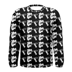 Guitar Player Noir Graphic Men s Long Sleeve Tee by dflcprintsclothing