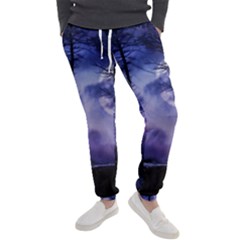 Moonlit A Forest At Night With A Full Moon Men s Jogger Sweatpants by Proyonanggan