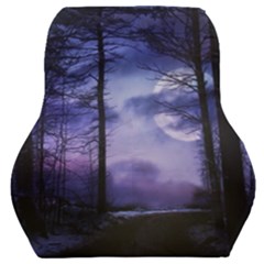 Moonlit A Forest At Night With A Full Moon Car Seat Back Cushion  by Proyonanggan