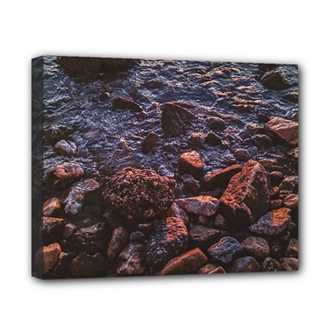 Twilight Treasures: Rocky Beachscape  Canvas 10  X 8  (stretched) by dflcprintsclothing