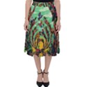 Monkey Tiger Bird Parrot Forest Jungle Style Classic Midi Skirt View1