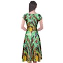 Monkey Tiger Bird Parrot Forest Jungle Style Cap Sleeve Wrap Front Dress View2