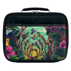 Monkey Tiger Bird Parrot Forest Jungle Style Lunch Bag by Grandong