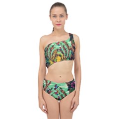 Monkey Tiger Bird Parrot Forest Jungle Style Spliced Up Two Piece Swimsuit by Grandong