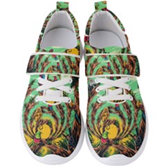 Monkey Tiger Bird Parrot Forest Jungle Style Men s Velcro Strap Shoes by Grandong