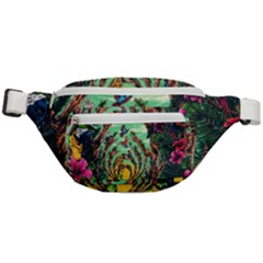 Monkey Tiger Bird Parrot Forest Jungle Style Fanny Pack by Grandong