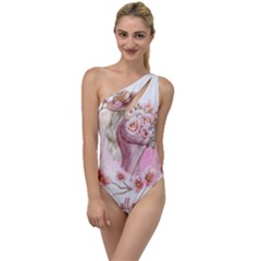 Women With Flower To One Side Swimsuit by fashiontrends