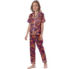 Kaleidoscope Dreams  Kids  Satin Short Sleeve Pajamas Set by dflcprintsclothing