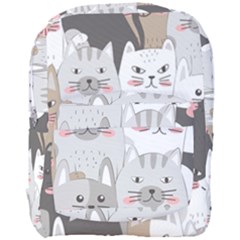 Cute Cats Seamless Pattern Full Print Backpack by Bangk1t
