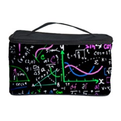 Math Linear Mathematics Education Circle Background Cosmetic Storage Case by Bangk1t