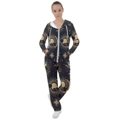 Asian-set With Clouds Moon-sun Stars Vector Collection Oriental Chinese Japanese Korean Style Women s Tracksuit by Bangk1t