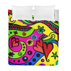 Seamless Doodle Duvet Cover Double Side (full/ Double Size) by Bangk1t