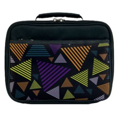 Abstract Pattern Design Various Striped Triangles Decoration Lunch Bag by Bangk1t