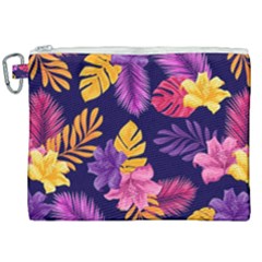 Tropical Pattern Canvas Cosmetic Bag (xxl)