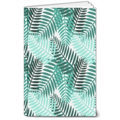 Background Pattern Texture Leaves Design Wallpaper 8  X 10  Softcover Notebook by pakminggu
