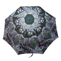 Cyberpunk Drama Folding Umbrellas by MRNStudios