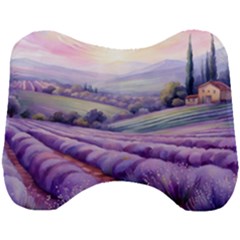 Lavender Flower Tree Head Support Cushion by Ravend