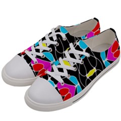 Mazipoodles Neuro Art - Rainbow 1a Women s Low Top Canvas Sneakers by Mazipoodles
