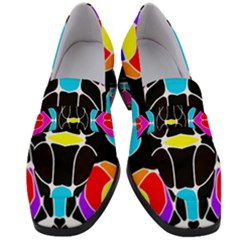 Mazipoodles Neuro Art - Rainbow 1a Women s Chunky Heel Loafers by Mazipoodles