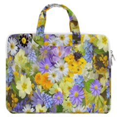 Spring Flowers Macbook Pro 13  Double Pocket Laptop Bag by artworkshop