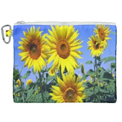 Sunflower Gift Canvas Cosmetic Bag (xxl) by artworkshop