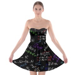 Mathematics  Physics Maths Math Pattern Strapless Bra Top Dress by Grandong