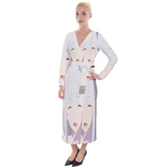 Emilia Rezero Velvet Maxi Wrap Dress by artworkshop