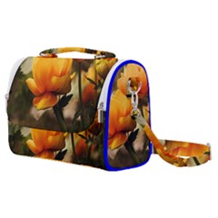 Yellow Butterfly Flower Satchel Shoulder Bag by artworkshop
