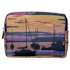 Twilight Over Ushuaia Port Make Up Pouch (medium) by dflcprintsclothing