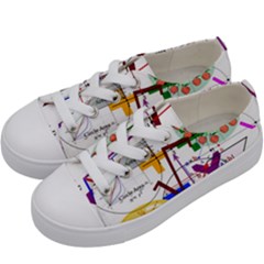 Mathematics Formula Physics School Kids  Low Top Canvas Sneakers by Grandong