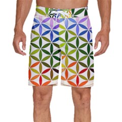 Mandala Rainbow Colorful Men s Beach Shorts by Grandong